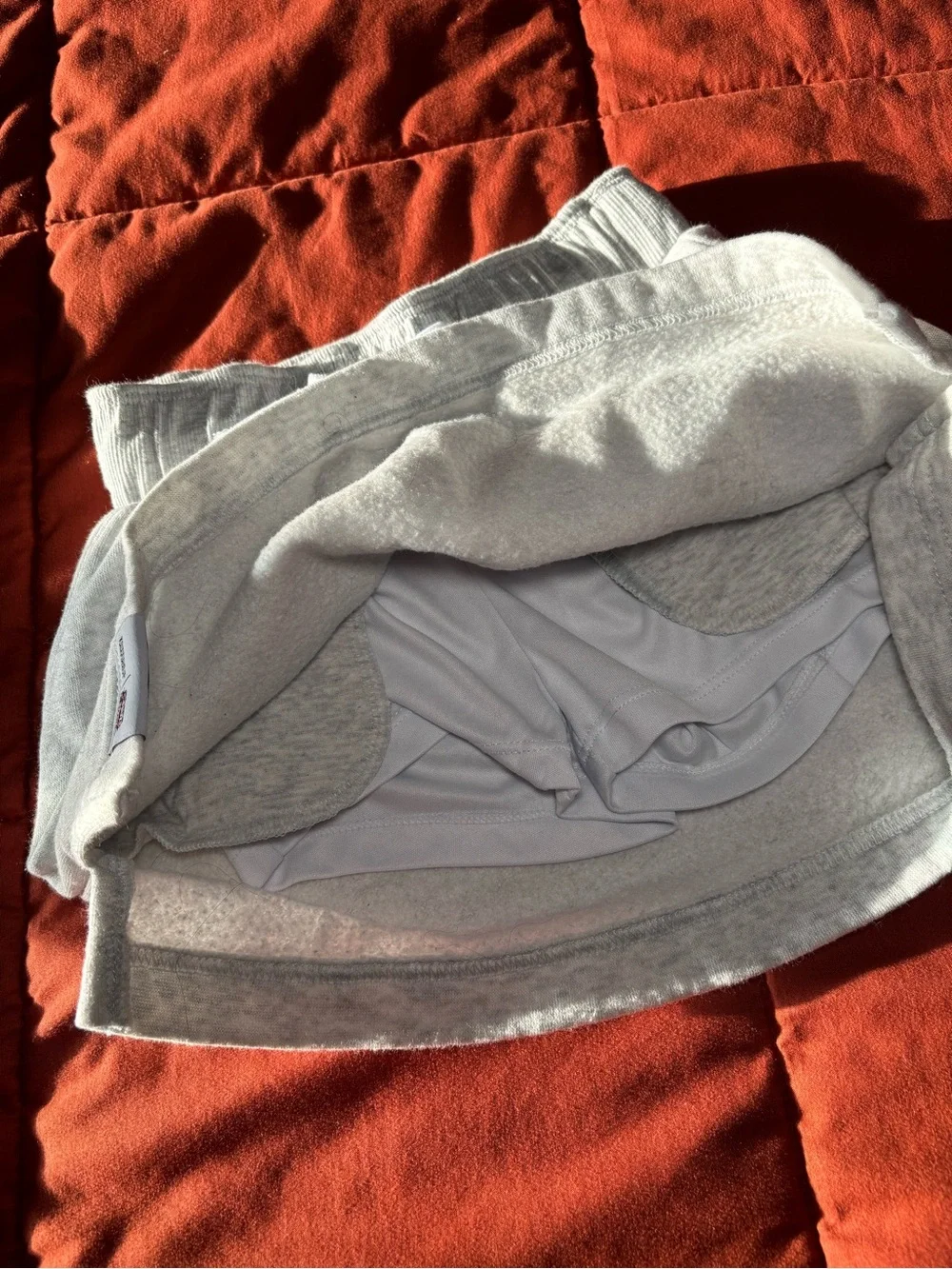 Justice Light Gray Tweety Graphic Skort with Pink Accents